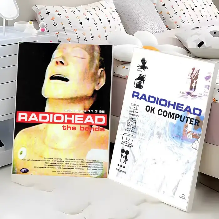 Affiche de musique Art Rock Band Radiohead HD auto-adhésive étanche