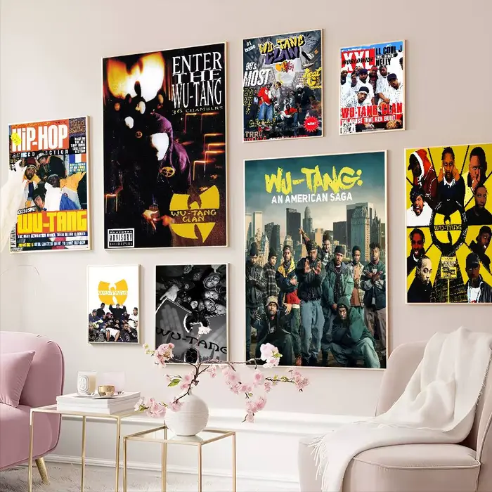 Affiches autocollantes de film Singer W-WU-T--TANG