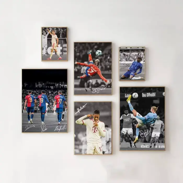 Affiche d'étoile de Football célèbre