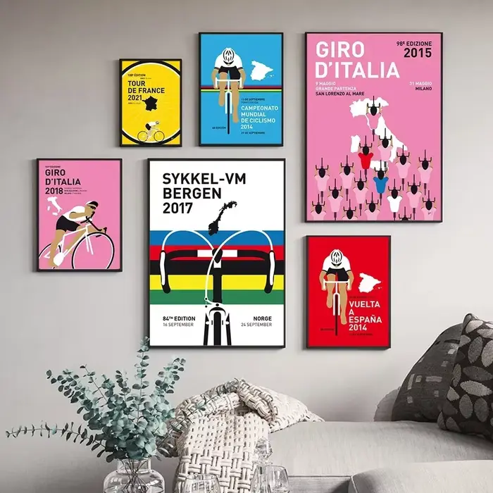 Affiche de tournée de cyclisme universelle de sport de France