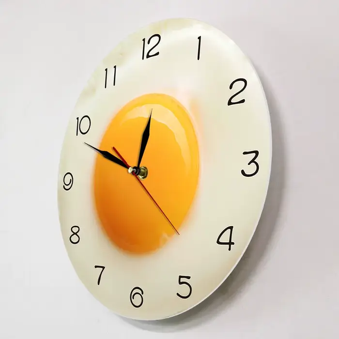 ABMO – horloge murale en forme d'œuf poché