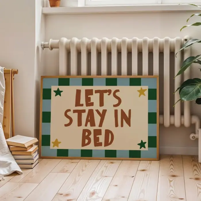 Impression sur toile avec typographie rétro cool