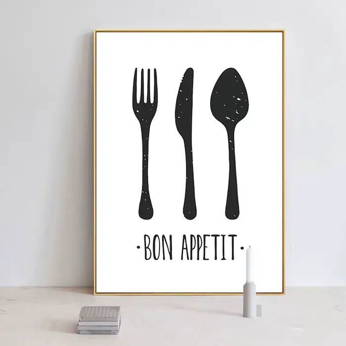 Peinture sur toile de cuisine britannique