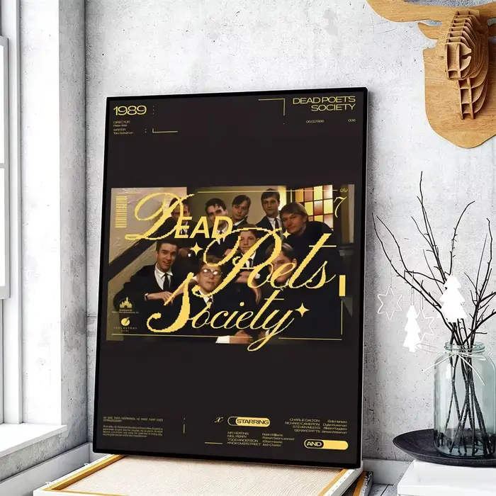 Affiche du film Dead Poets Society, peintures décoratives, tentures murales pour bureau, salon, mais