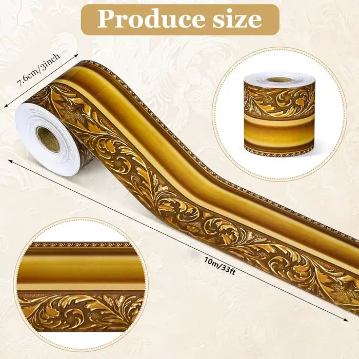 Nouveau autocollant décoratif de bordure auto-adhésif