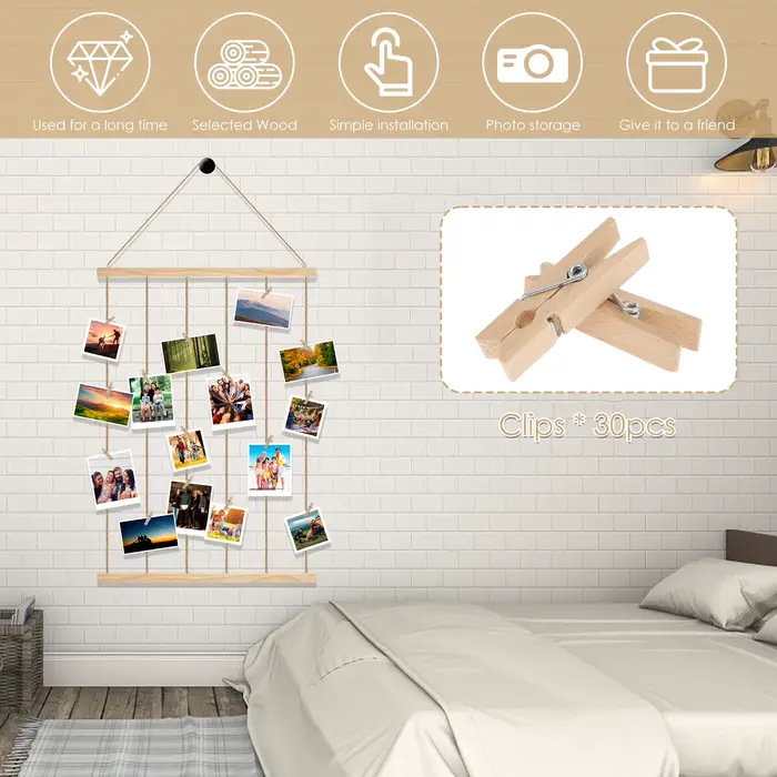 Support mural polyvalent pour affichage de photos