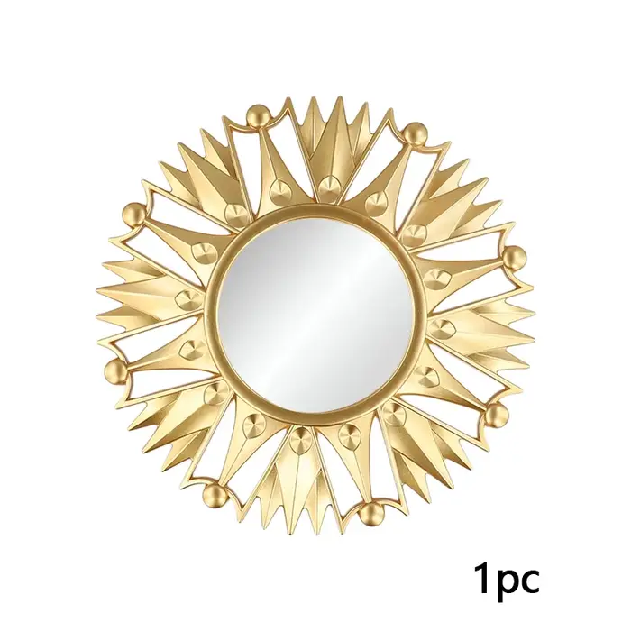 Miroir décoratif moderne à cadre doré