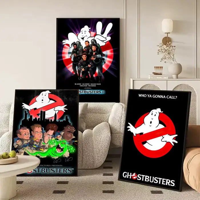Affiche en toile de lin HD du film classique G_Ghostbusters
