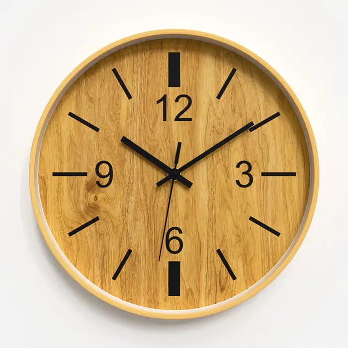 Horloge murale numérique facile à lire de 12 pouces, sans tic-tac, horloge électronique silencieuse