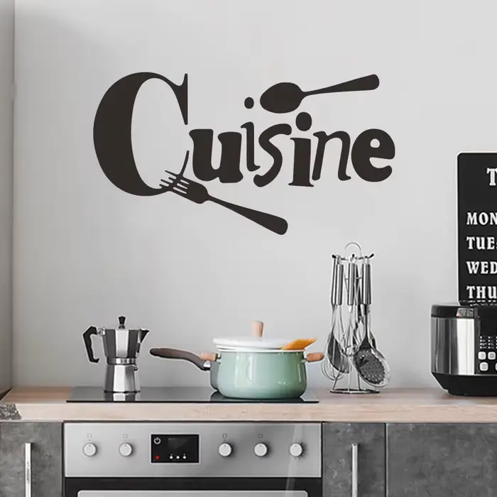 Autocollants muraux de Cuisine avec Slogan anglais