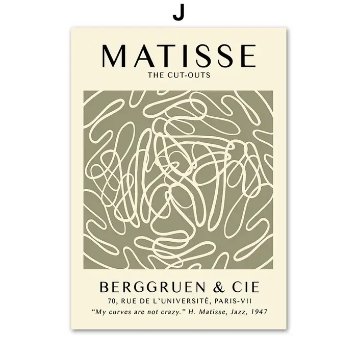 Matisse – affiches de femme à fleurs abstraites