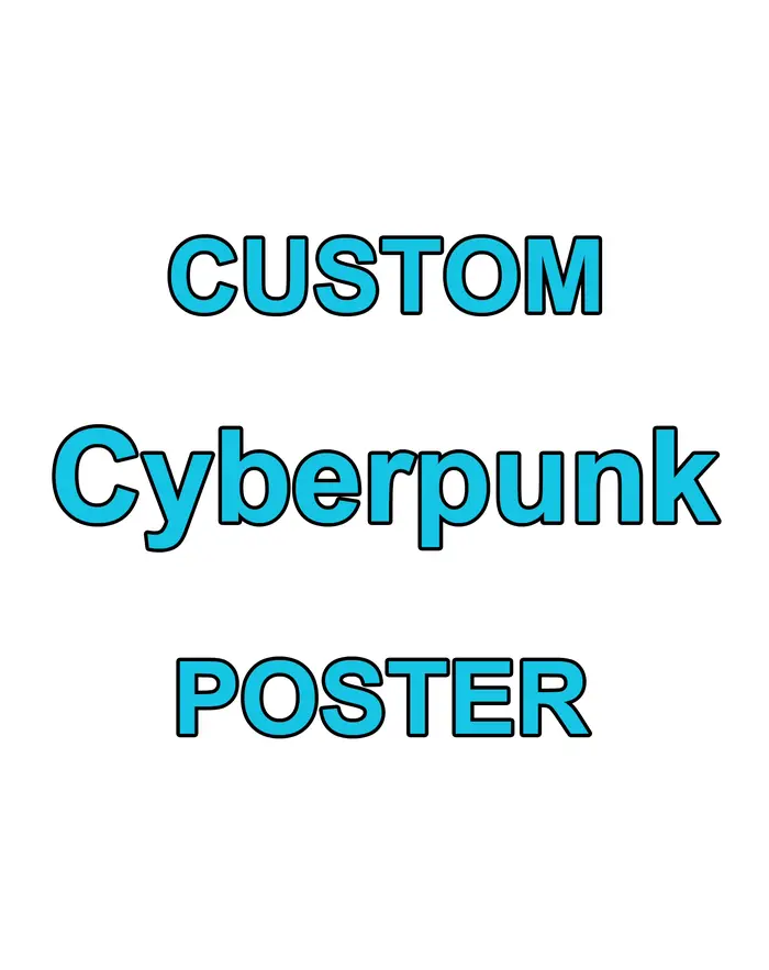 Personnalisation personnalisée style Cyberpunk impression sur toile affiche sans cadre portrait phot