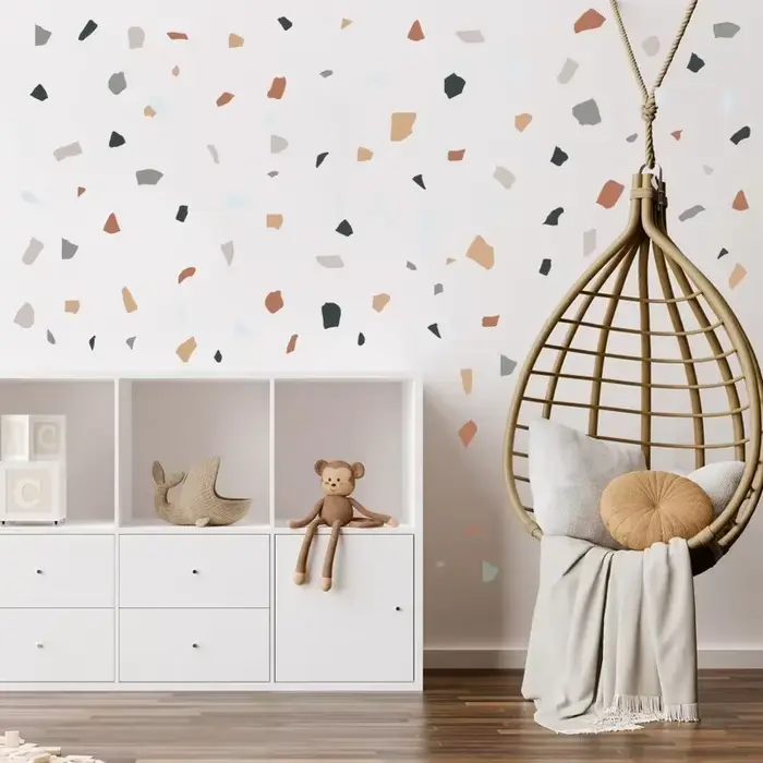 Autocollant mural en marbre pour salon et chambre à coucher