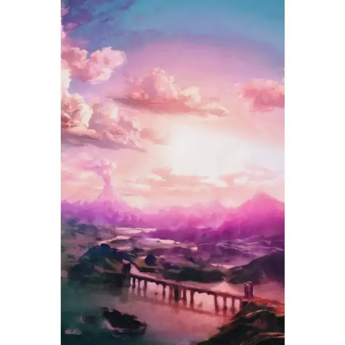 Tableau sur toile Hyrule Village, affiches et impressions de paysages de jeux vidéo Zelda et Anime, 