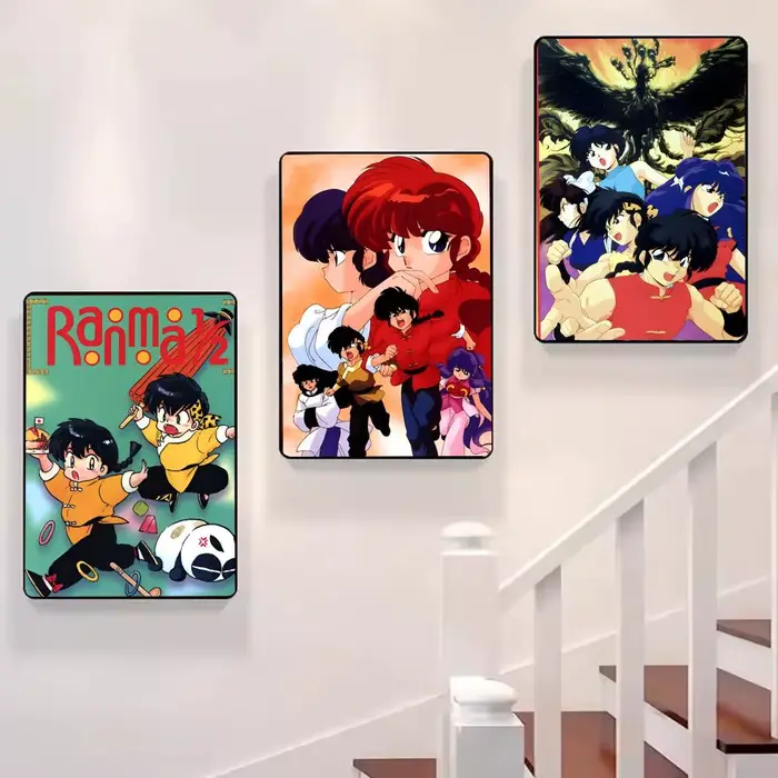 Affiche sur toile de calligraphie de peinture Anime Ranma 2 1