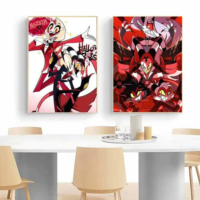 Affiche murale animée pour adultes Helluva Boss, impression artistique, peinture murale décorative, décoration de la maison, cadeau non encadré