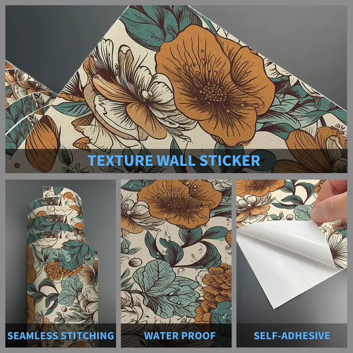 Papier peint floral conviviale ré Bergame pour chambre à coucher