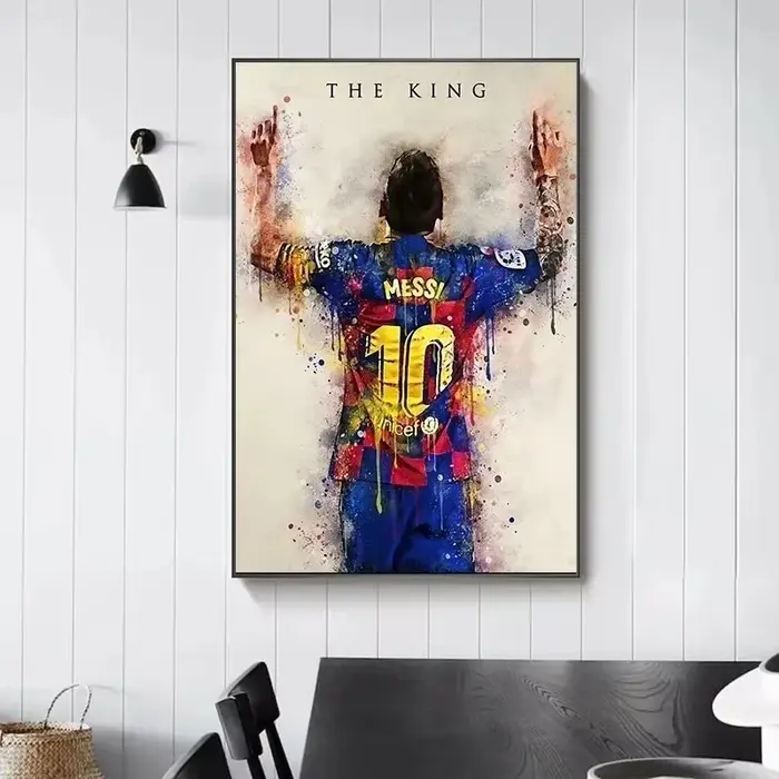 Affiche étoile de Football Messi