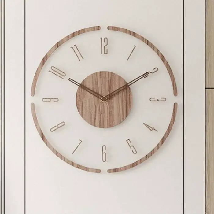 Horloge murale numérique flottante transparente créative