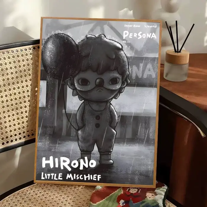 Affiches vintage classiques de dessins animés H-HIRONOS, affiches murales rétro de qualité HD pour l