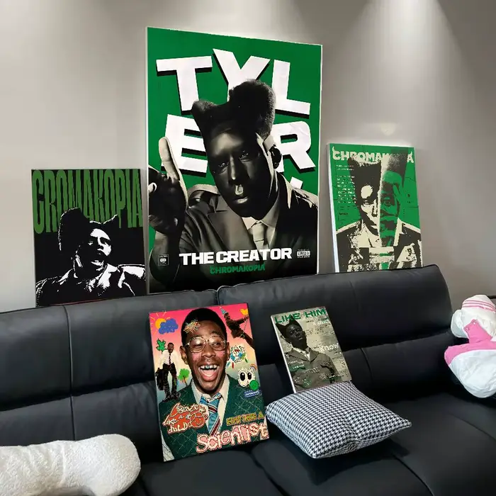 Affiches Vintage de rappeur t-tyler créateur c-hromakopia