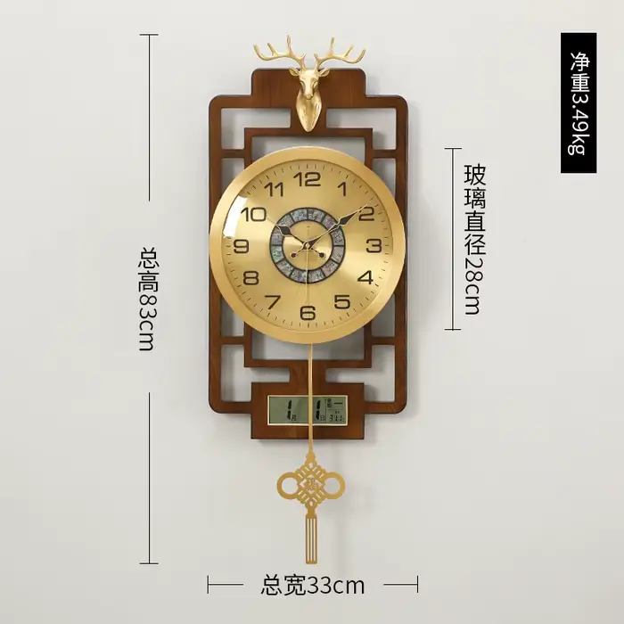 Horloge murale mécanique Simple, Design d'intérieur classique, minimaliste, nordique, Duvar Saati, a
