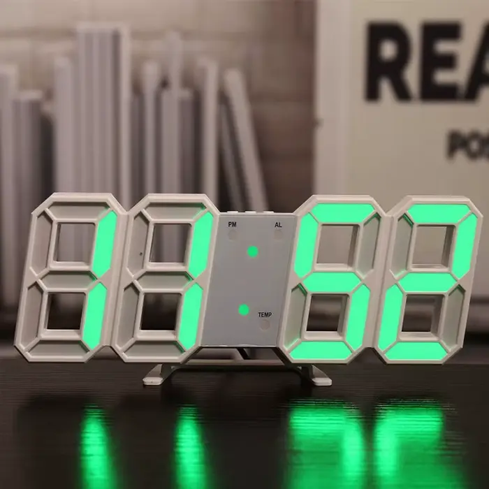 Horloge électronique Simple et lumineuse 3D