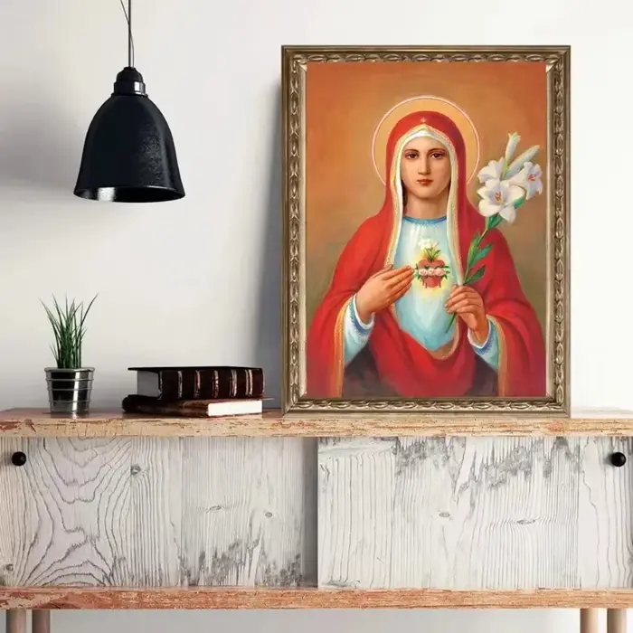Peinture sur toile d'art Vintage catholique