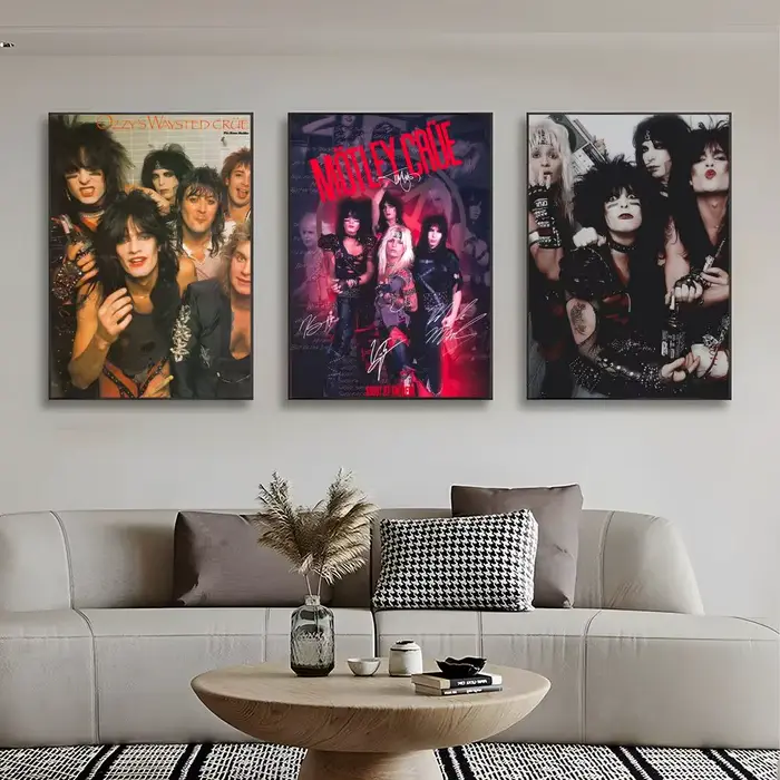Motley Crues Rock Band Wild Poster