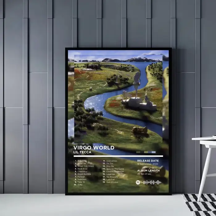 Lil Tecca TEC Plan A 2025 couverture d'album étoile de musique, affiche imprimée mur Art photo toile