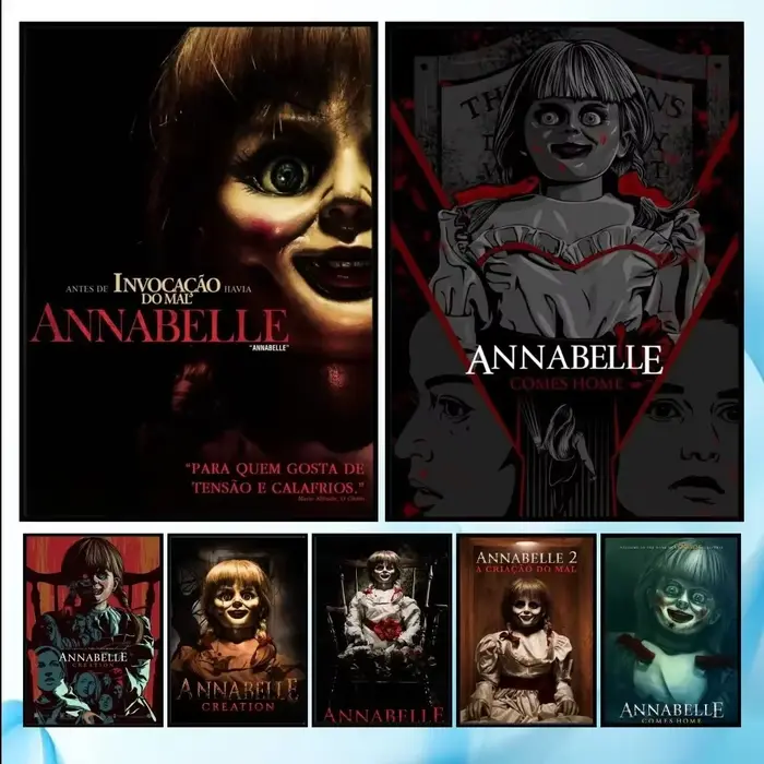Annabelle – affiche de film d'horreur, peinture sur toile imprimée d'esthétique minimaliste pour salon, décoration de maison moderne