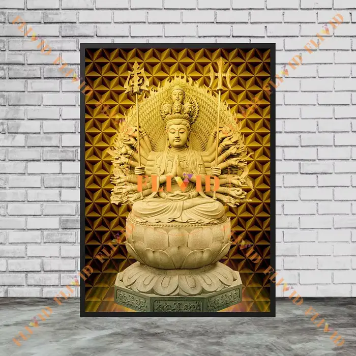 Monk Xuanzang Religion bouddhisme Maitreya bouddha affiche photos murales pour décor de salle d'église mur Art toile peinture sans cadre