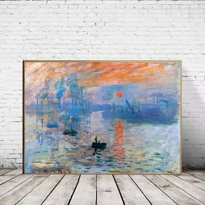 Peinture sur toile d'art romantique de l'artiste célèbre Claude Monet