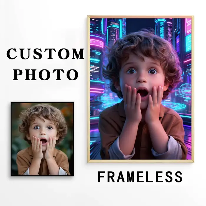 Personnalisation personnalisée style Cyberpunk impression sur toile affiche sans cadre portrait photo art