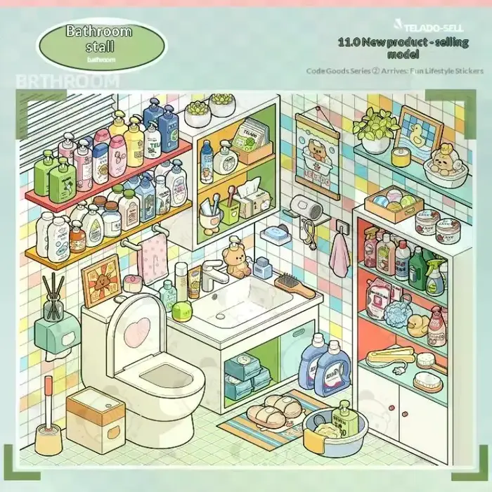 Livre de collection d'autocollants, 10 scènes simulées, artisanat DIY, idéal pour les enfants, journalisation, décoration, autocollants de haute qualité, Re