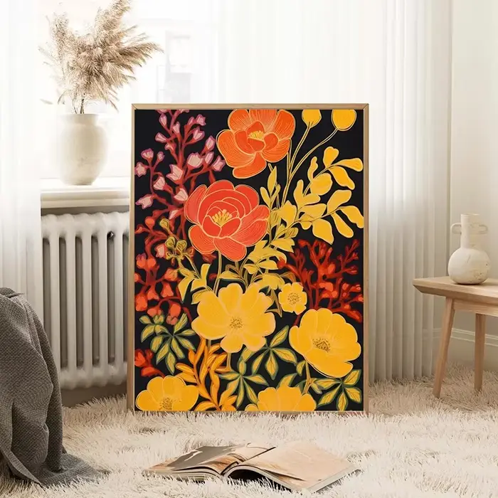 Peinture de fleurs de Gouache
