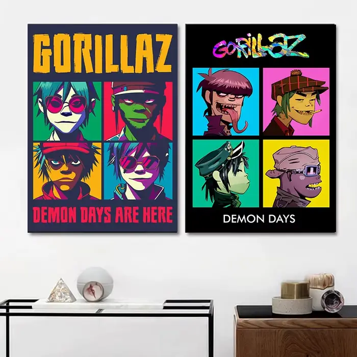 Affiche d'album de musique alternative de groupe de Rock virtuel Gorillaz Hip Hop