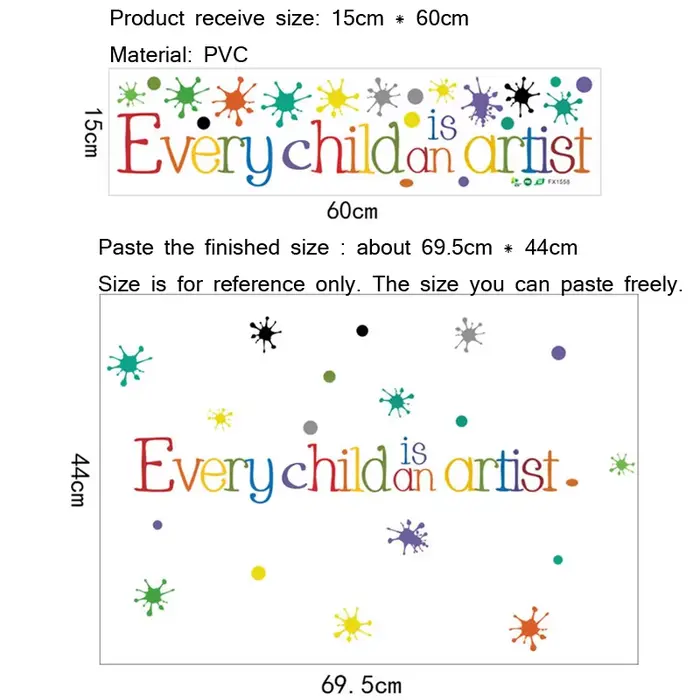 Autocollant Mural coloré pour chaque enfant