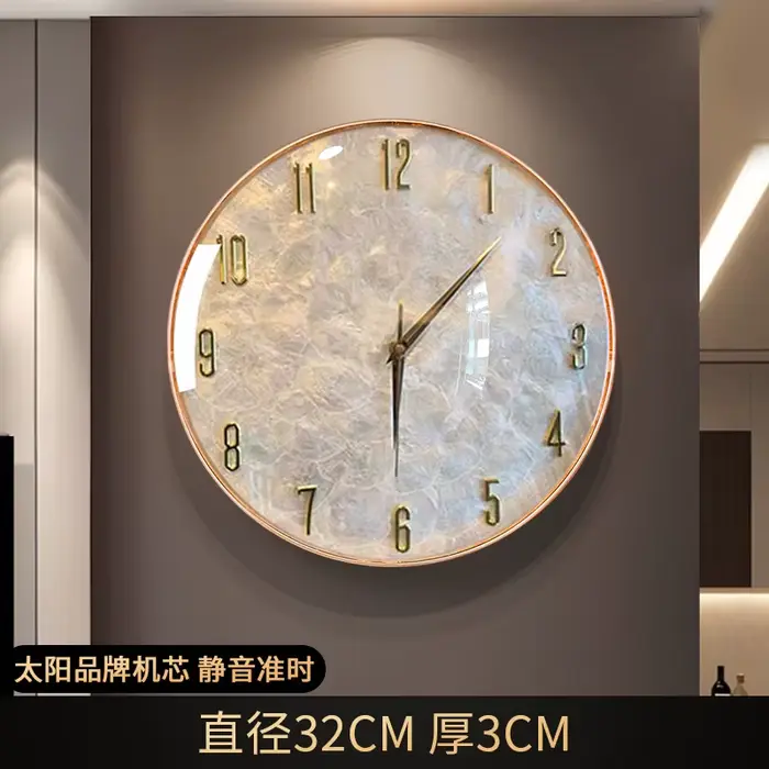 Horloge murale minimaliste à coque italienne, moderne et Simple, pour salon, haut de gamme, Premium,