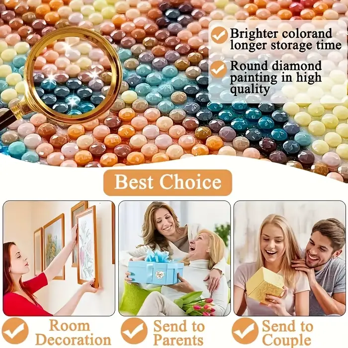 Peinture Diamant Panier de Fruits Nature Morte Élégante sur Toile Kits de Broderie