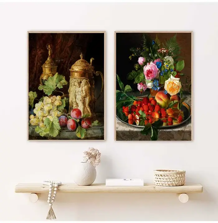 Affiches et impressions sur toile de fleurs et de fruits