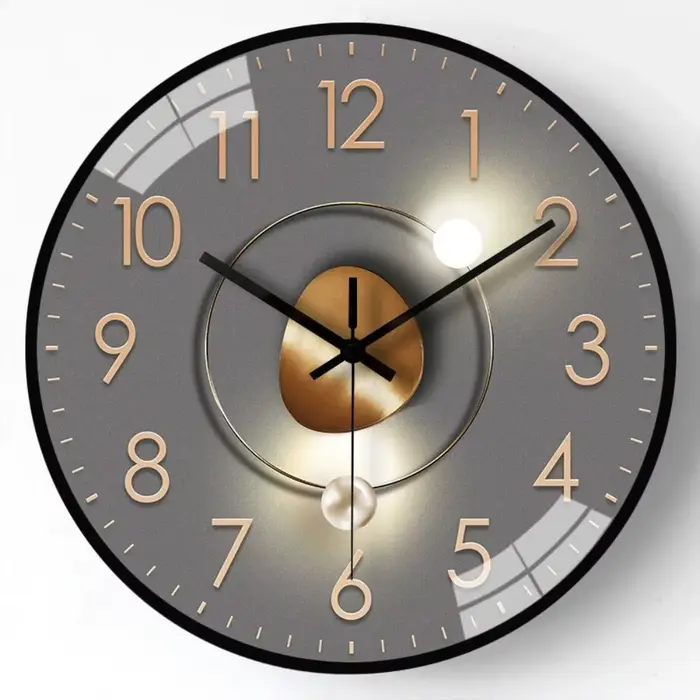 Décor moderne 8 pouces horloge murale mouvement silencieux mode