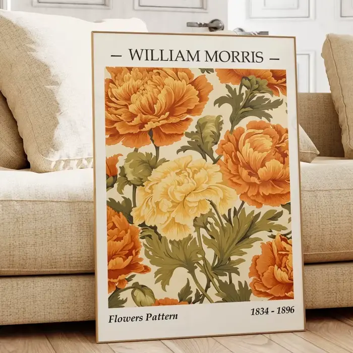 Affiches de film classique botanique du musée d'exposition de William Morris