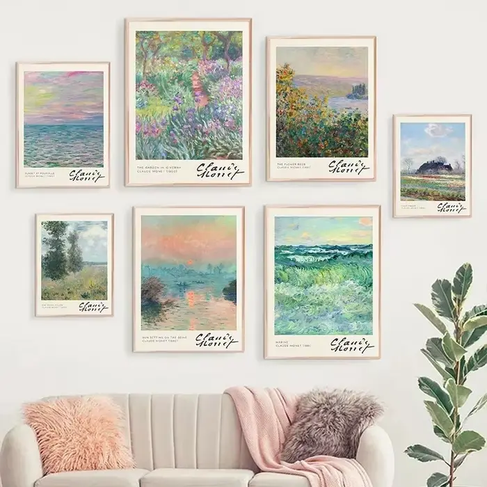 Claude Monet-Affiche Imprimée de Collection d'emouvres d'Art Classiques
