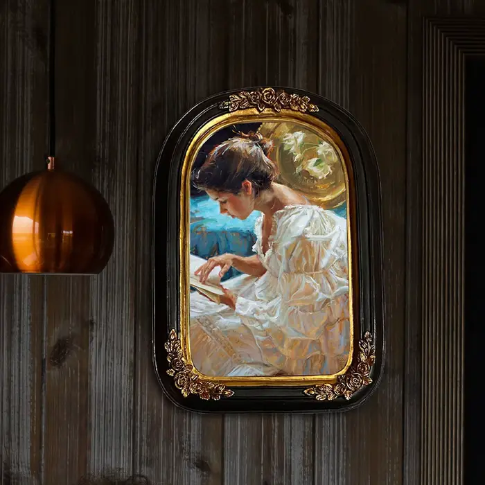 Cadre d'affichage de photos en résine Antique de luxe