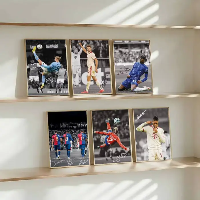 Affiche d'étoile de Football célèbre