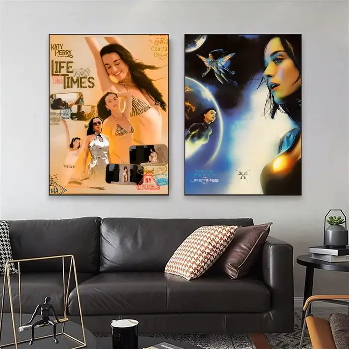 Peinture d'album de la chanteuse K-Katy P-PerryS