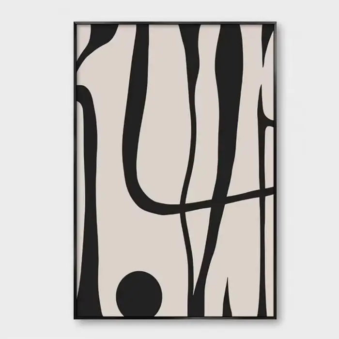 Peinture abstraite texturée de style simple