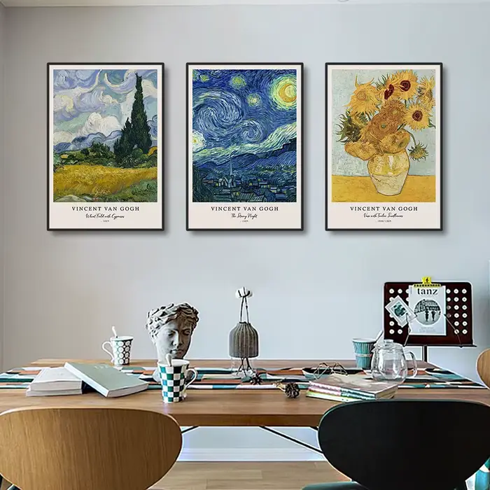 Vincent Van Gogh écritures impressions et affiches grand travail la nuit étoilée toile peinture décorations pour salon mur Art