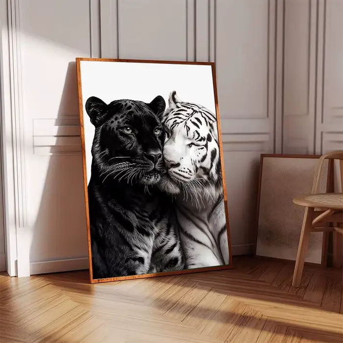 Toile d'art panthère noire